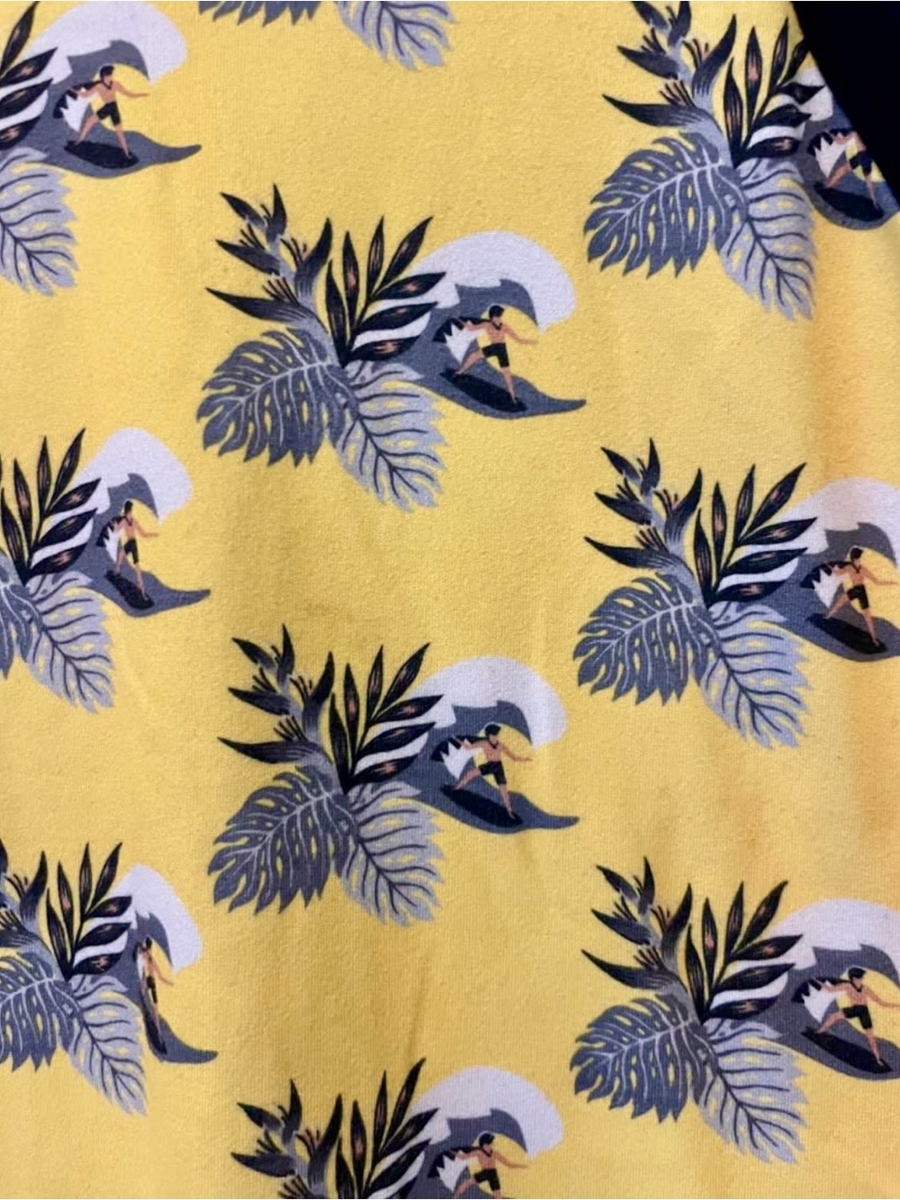 Kids Yellow Tropical Surf Short Sleeve Tee, Hawaii, Sweet Sweet Honey